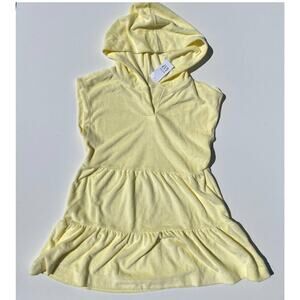 NWT Gap BabyGap Toddler Girl Terry Cotton Blend Cover-Up Hooded Dress (Sz 5T)